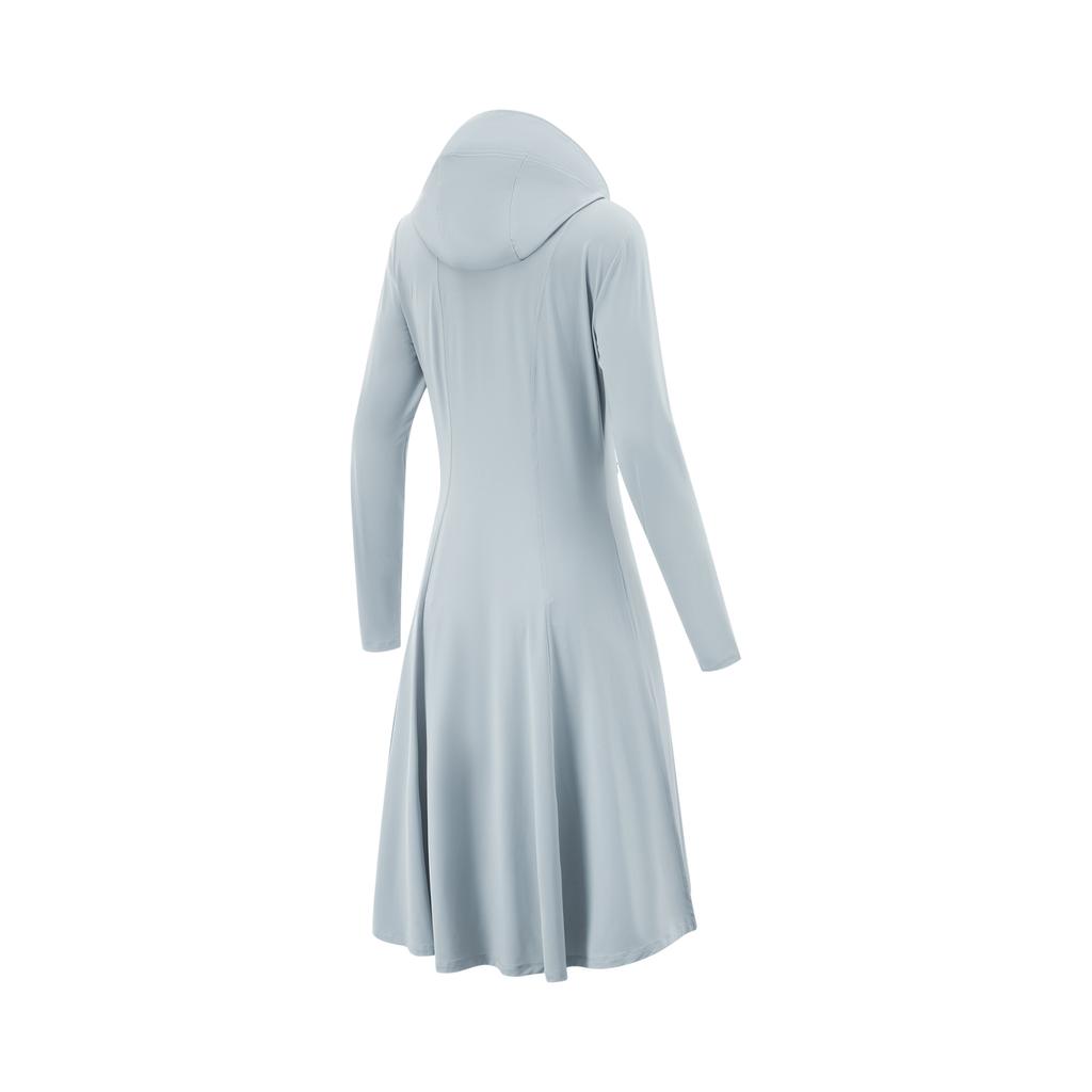 Li Ning Fitness Serie Sportlich Lässig Einfarbig Kapuzenpullover UV-Schutz Sonnenschutzkleidung Damen Oberbekleidung Grau AFDVE44-2