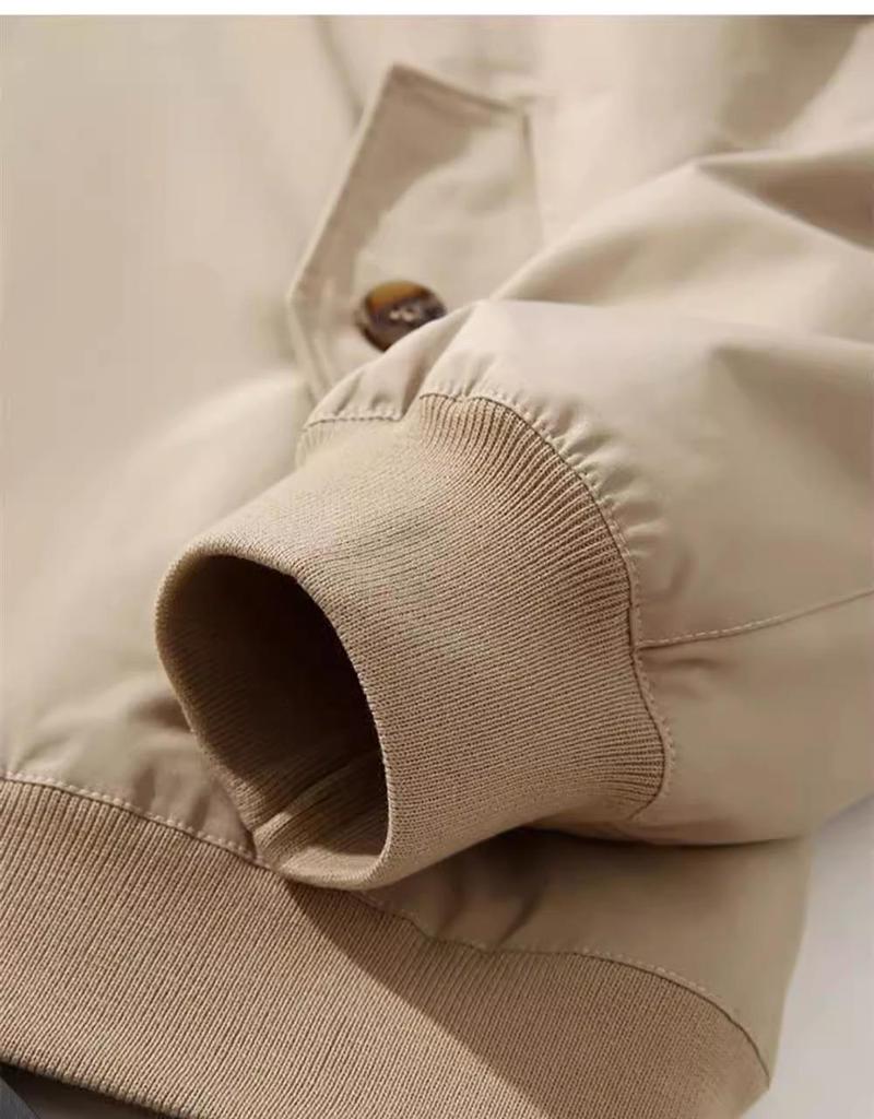 Veste Harrington Rétro Homme Tough Guy - 3M, Col Montant, Tous Temps, Printemps/Automne, Couleur Unie