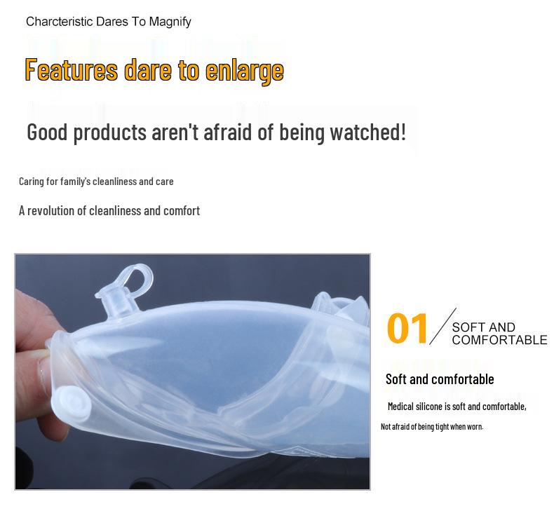 Urinauffangbeutel für bettlägerige Patienten - Auslaufsicheres Design für Inkontinenz, Geeignet für ältere Männer und Frauen