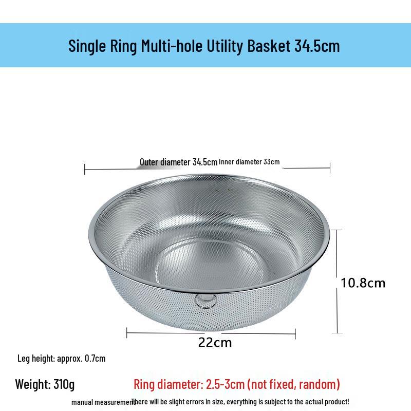 Stainless Steel Fine Mesh Multi-Purpose Colander and Strainer Basket