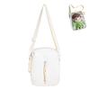 Used [MORGEN SKY] Ita Bag Oshi Bag Shoulder Bag Showcase Bag Clear Bag Pouch Crossbody Small 2WAY Transparent Vinyl W Zipper 20cm Plush Toy Going Out