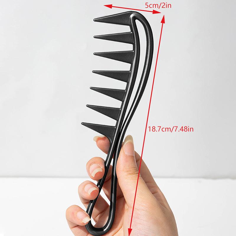 Hair Salon Large Tooth Wide Comb Smoothing Comb Household Oil Head Men'S Back Hollow Comb Styling Tools Barber Accessories
