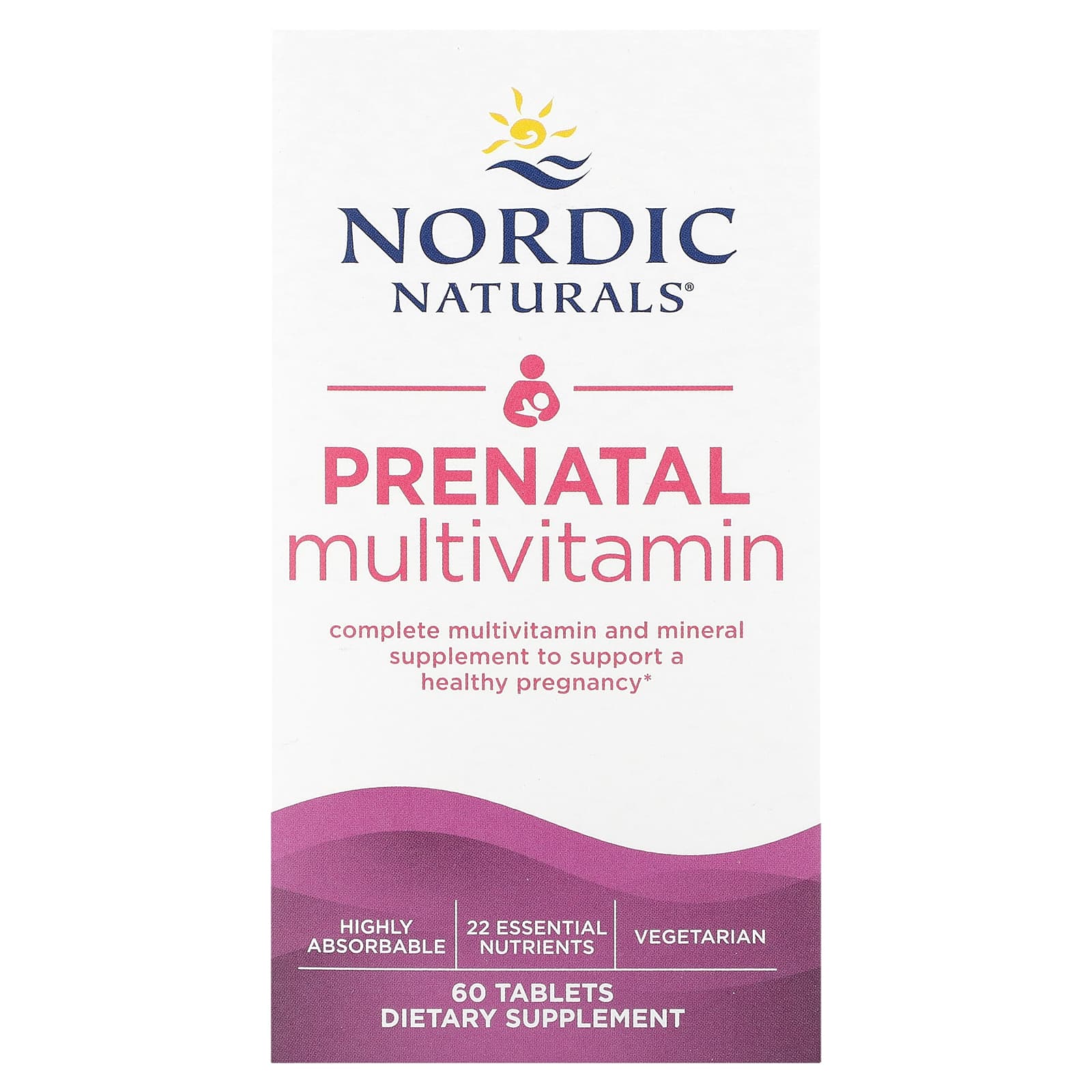 

Nordic Naturals, Пренатальний мультивітамін, 60 таблеток