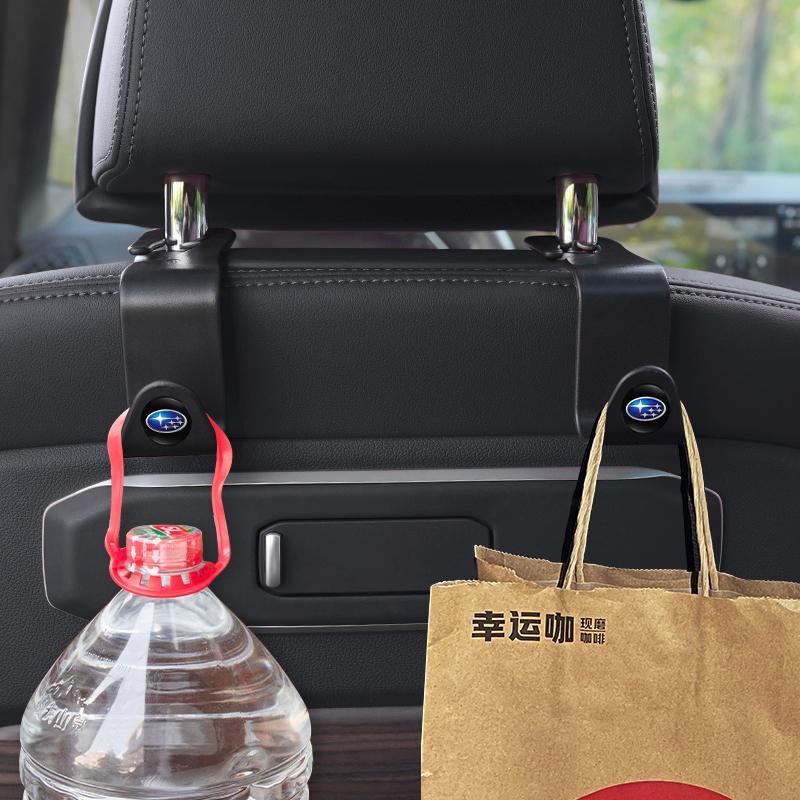 2pc Plastic Car Seat Back Detachable Hook Inside Auto Accessories For Subaru STI XV BRZ Outback Smart Impreza Levorg WRX Tribeca et4