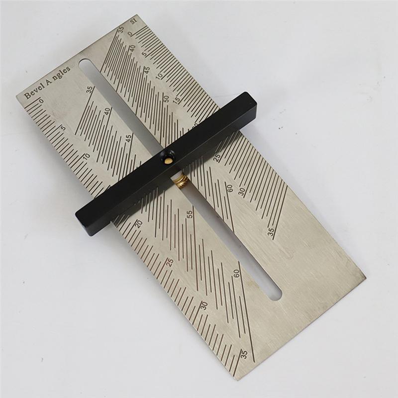 Adjustable Slope Gauge Stainless Steel Angle Gauge Woodworking Angle Ruler Newly Upgraded Woodworking Tool