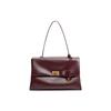 Charles & Keith Kerry Messenger Bag With Pendant Women Shoulder Bag Black Cream Burgundy CK2-20782514