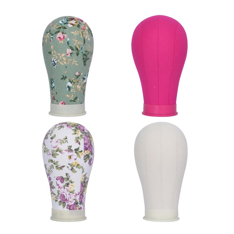 Colorful Canvas Block Head Kit Training Mannequin Wig Head Display Styling Mannequin Manikin Head Wig Stand Wig Head Stand