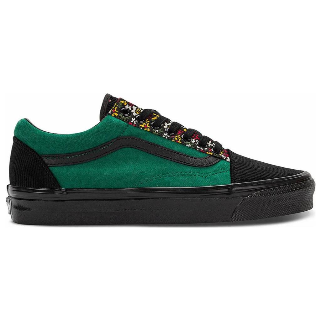 Vans Old Skool 36 DX Anaheim Factory - Velvet Floral Unisex Sneakers Multi-Color Velvet-Red Green VN0A4BVQRGR