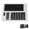 Office Desk Calcultor Solar Powered Multifunctional Pocket Desktop Calculator with Writing Tablet