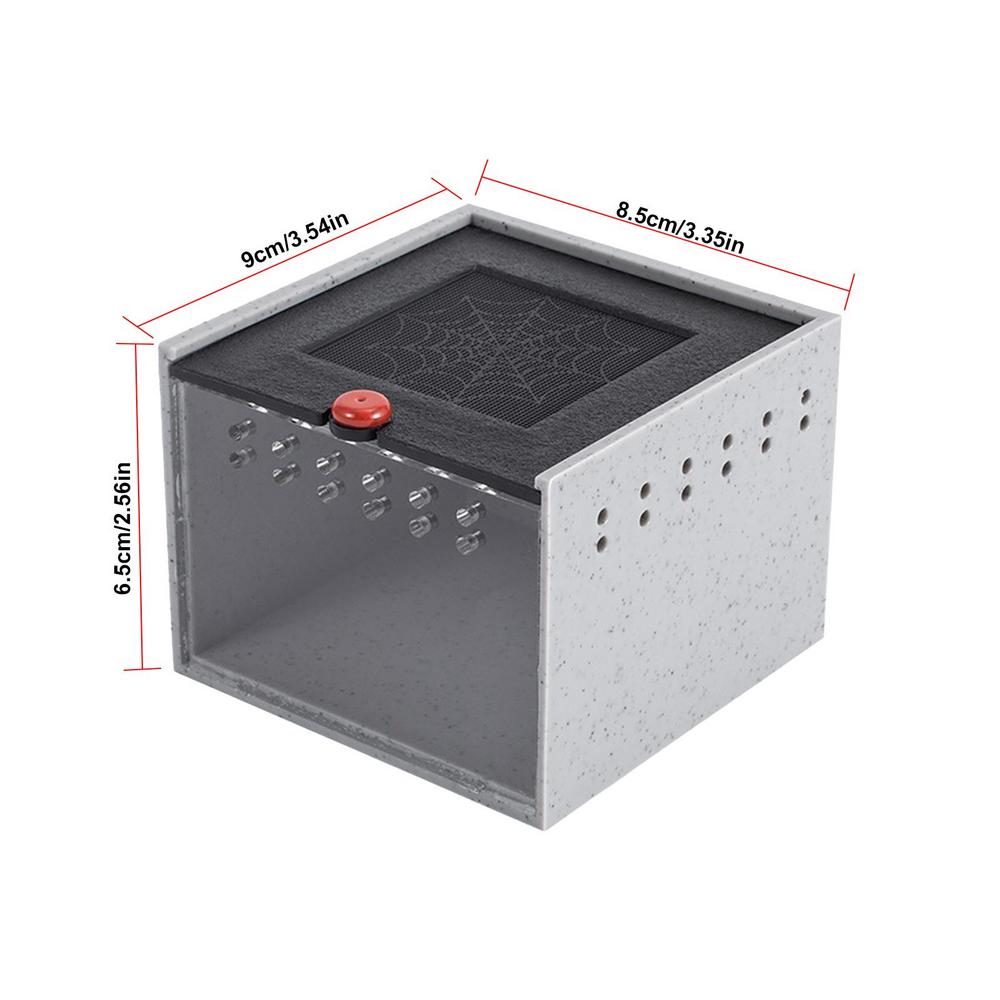 

Коробка для разведения рептилий, прозрачная клетка, среда обитания, кормление насекомых, акриловая коробка, террариумный резервуар, защита от побега для прыгающих пауков, поставка