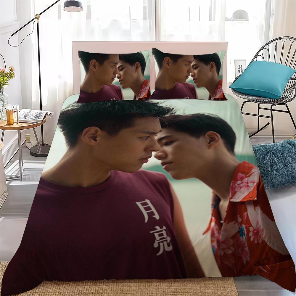 

I Told Sunset About You BKPP Duvet Cover Set Home Style Bedding Soft Laundry Cotton Bed 3 Piece Set Student Dormitory Gift 135x200cm