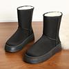 High snow boots thick-soled basic cotton shoes snow boots  shoes new fluffy shoes winter thick velvet cotton shoes
