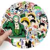 ONE PIECE Color Stickers, 50 Sheets(not Repeated), Waterproof and Sunscreen