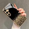 Shining Golden Galaxy Pattern Glass Phone Case for Samsung galaxyS26 S25 S24 S23 S22 S21 S20 FE Ultra Plus5Ganti-fall Back Cover