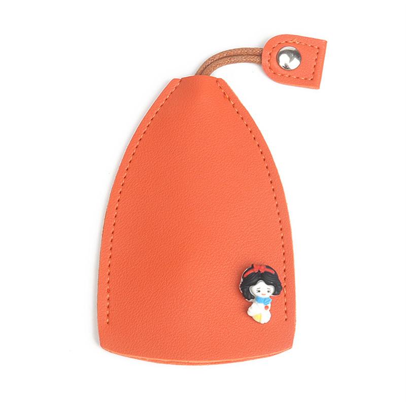 Cute Pu Leather Car Key Case Pull-Out Car Keychain Bag Large-Capacity Personalized Keychain for Women Car Key Cover