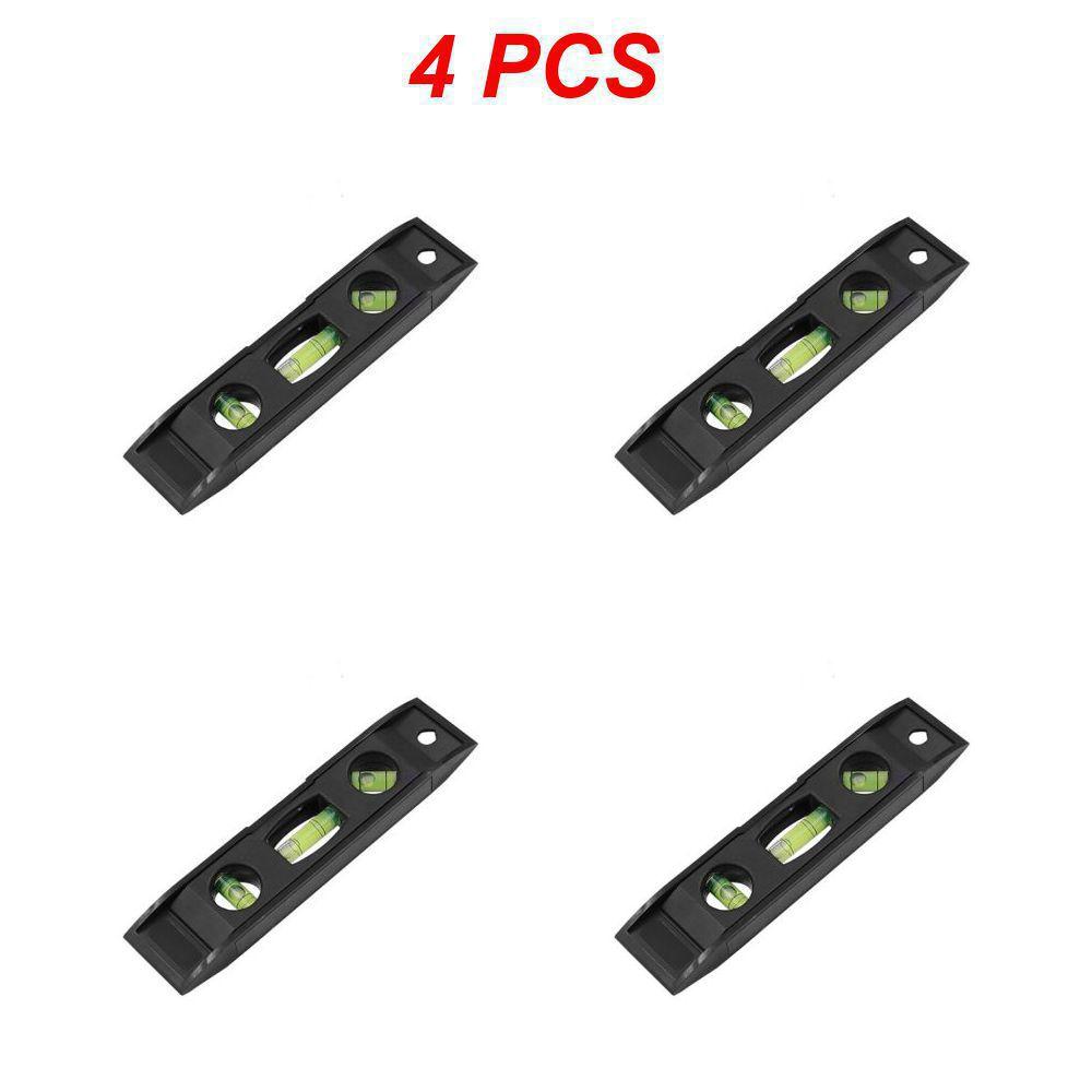 1~4PCS portabil ABS Shell nivel riglă de înaltă precizie puternic magnetică 3 bule nivel metru uz casnic hardware instrumente laser nivel