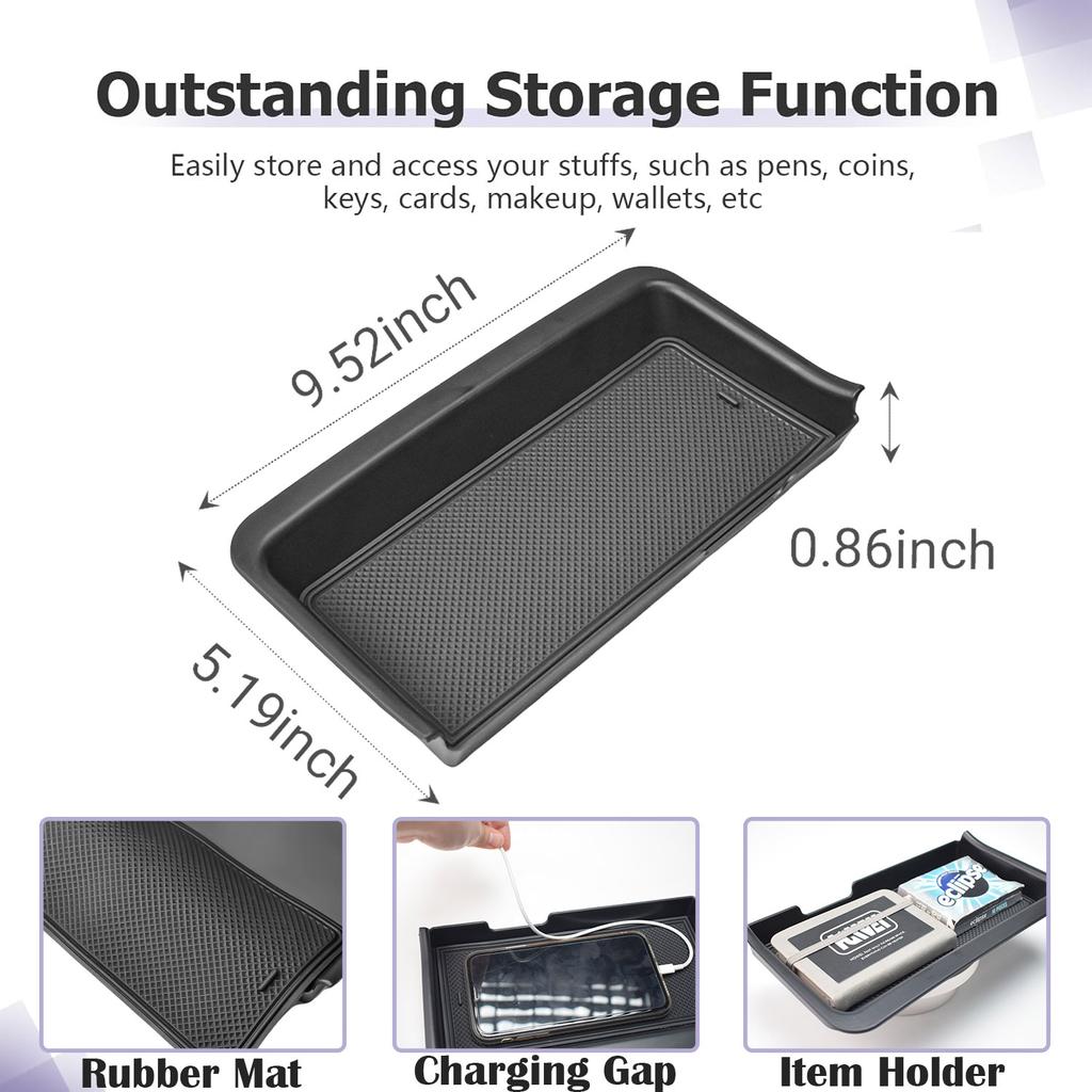 For 2025-2025 Chevy Tahoe/Suburban & GMC Yukon Center Console Organizer Middle Console Storage Box Tray Interior Car Accessories