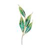 Green Leaves Brooch Pin Rhinestone Enamel Plant Jewelry for Women Suitable for Wedding Banquet Gift
