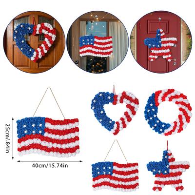 Independence Day Door Hanging Outdoor Garden Decoration Flag Holiday Party Wall Hanging