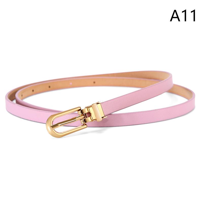 Ceinture décorative pour robes et pulls, fine et ajustable en cuir synthétique pour femmes, disponible en plusieurs couleurs.