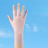 Sunscreen Gloves for Women In Summer UV Proof Thin Cool and Breathable Half Finger Riding Ice Silk Manicure Gloves