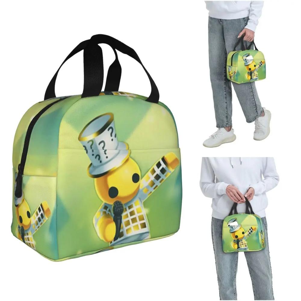 Wobbly Life Gaming Funny Games Insulated Lunch Bag for Women Children Portable Food Boxes Thermal Lunch Box Tote
