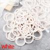 50pcs Girls Solid Color Big Rubber Band Ponytail Holder Gum Headwear Elastic Hair Bands Korean Girl Hair Accessories Ornaments