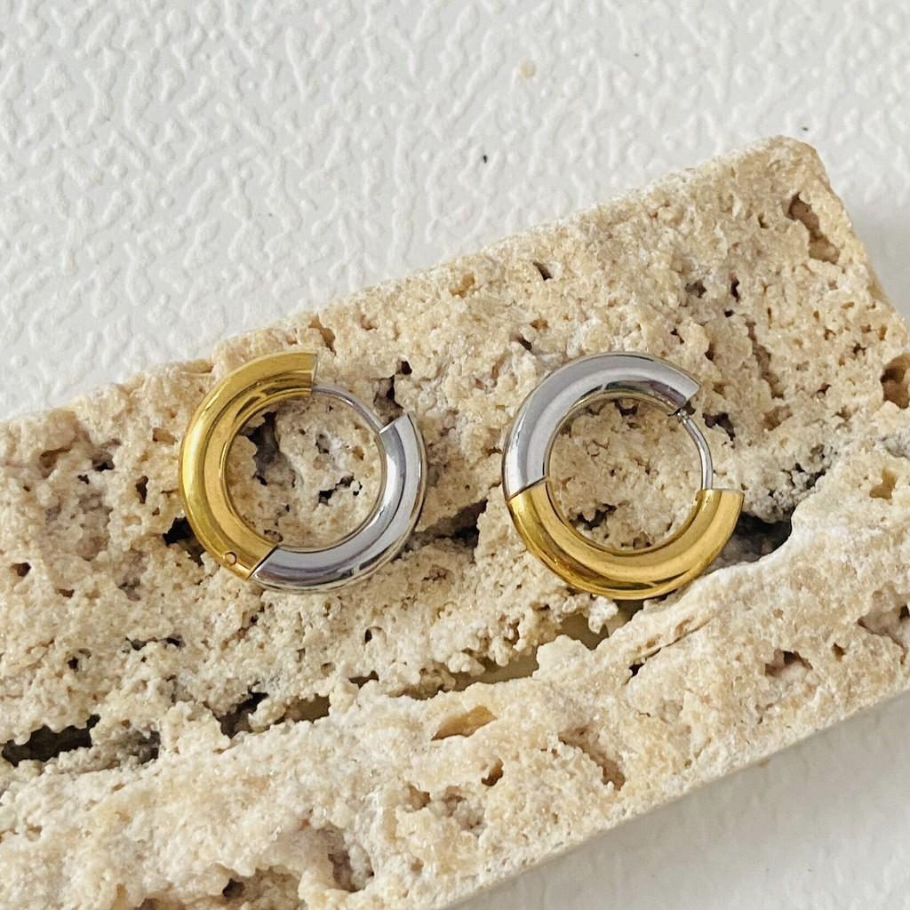 Alloy Plated Elegant Earrings With Geometric Circle Design Women For