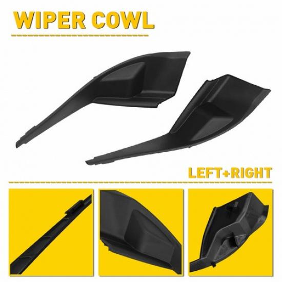 2X Cowl Panel End Caps For 2014-18 Forester Windshield Wiper Grille Trim Panel K