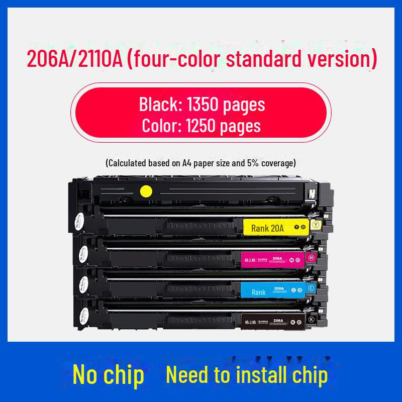 Gezhige 206a Toner Cartridge for HP: Compatible with M283fdw, M255dw, M255nw, M282nw, M283n Models.
