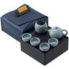 Ceramic Ge Kiln Kung Fu Travel Tea Set Set for Business, Real Estate, Banking, Corporate Event Gift, Portable Teapot