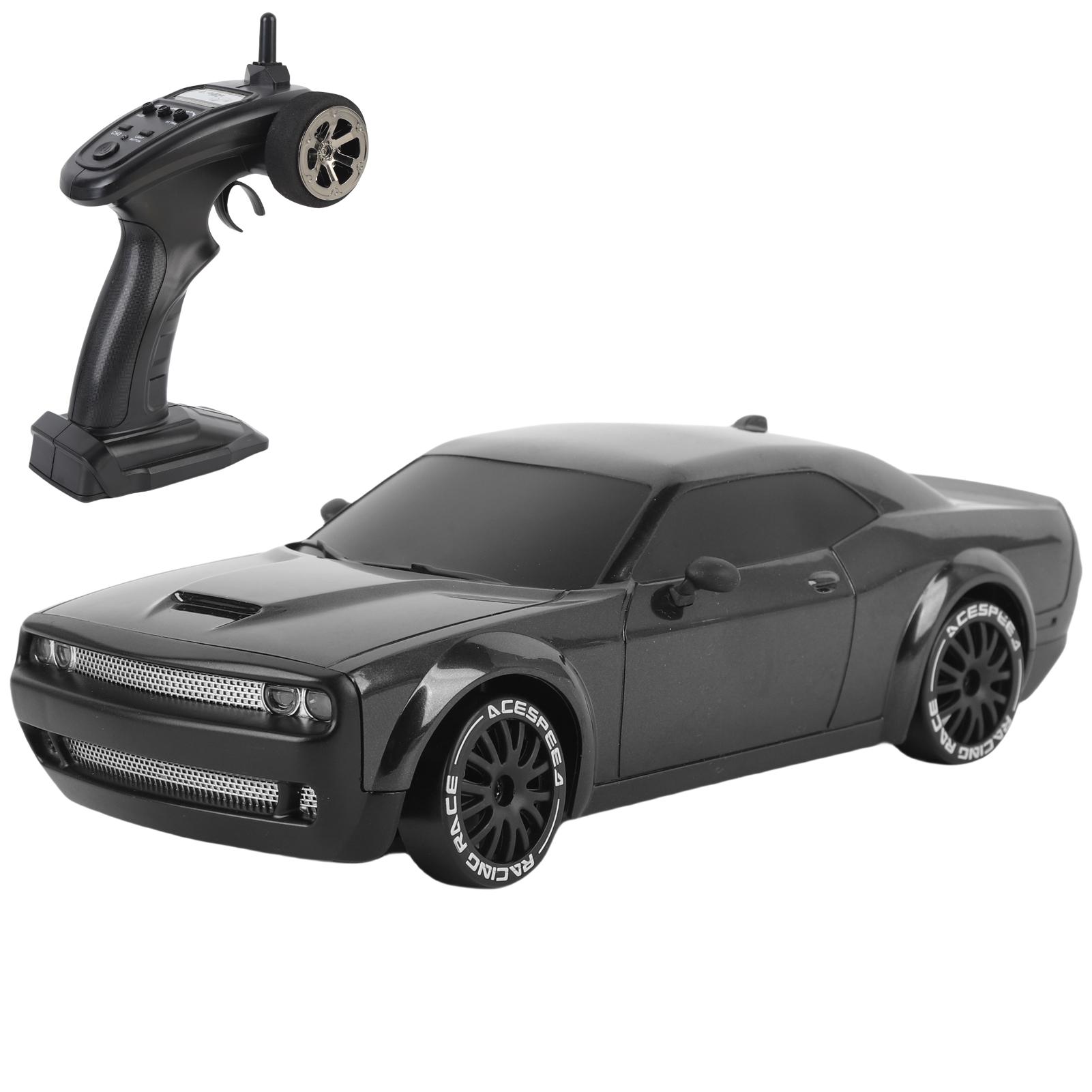 

Дрифт-машина на радиоуправлении, 2,4 ГГц 1:Модель автомобиля 4WD масштаба 20 с гироскопом и светодиодными фонарями, игрушечная машина для дрифта на 360 градусов для 1xBattery чёрный
