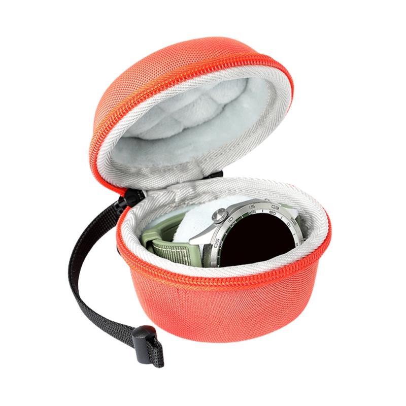 Portable Single Watch Storage Case Organizers Secure Zippered Travel Box for Smartwatch Jewelry Small Items Accessories