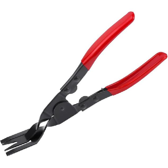 1 Pcs Automobile Interior Upholstery Trim Clip Pliers Remover Tool, Push Pin Pliers Panel Clip Removal Pliers Trim Removal Tool (Red)