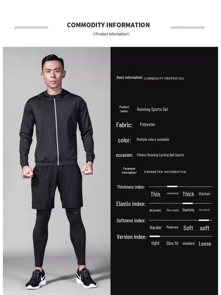 Męska zimowa kurtka do biegania z podszewką polarową, szybkoschnący top sportowy z kapturem na jesień/zimę, do jazdy na rowerze i treningów.