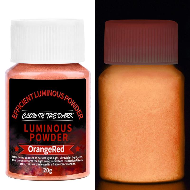 20g/Bottle Luminous Powder Resin Pigment DIY Epoxy Resin Mold Nail Art Glitter Powder Glow In The Dark Jewelry Making Supplies