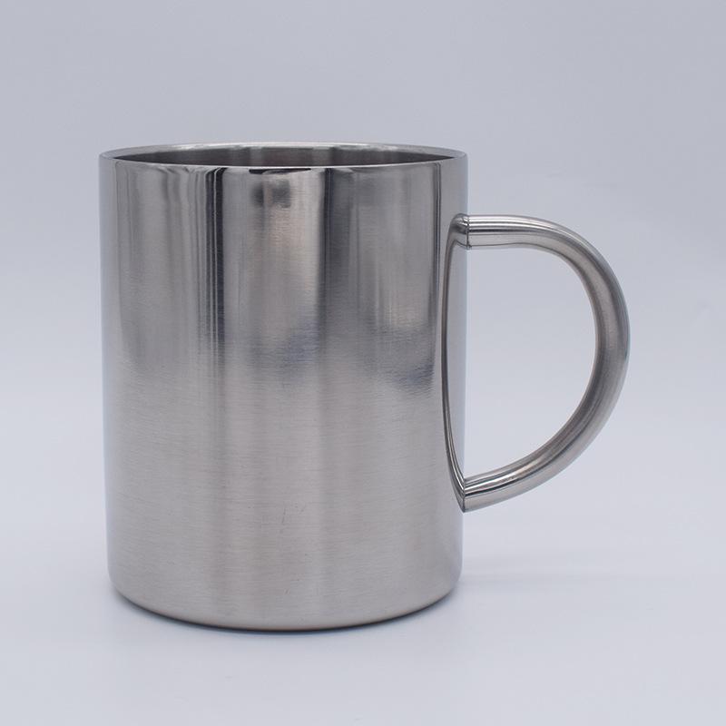 Stainless Steel 304 Copper Plated Mug Double Insulation Belt Handle Gold Coffee Cup Storage