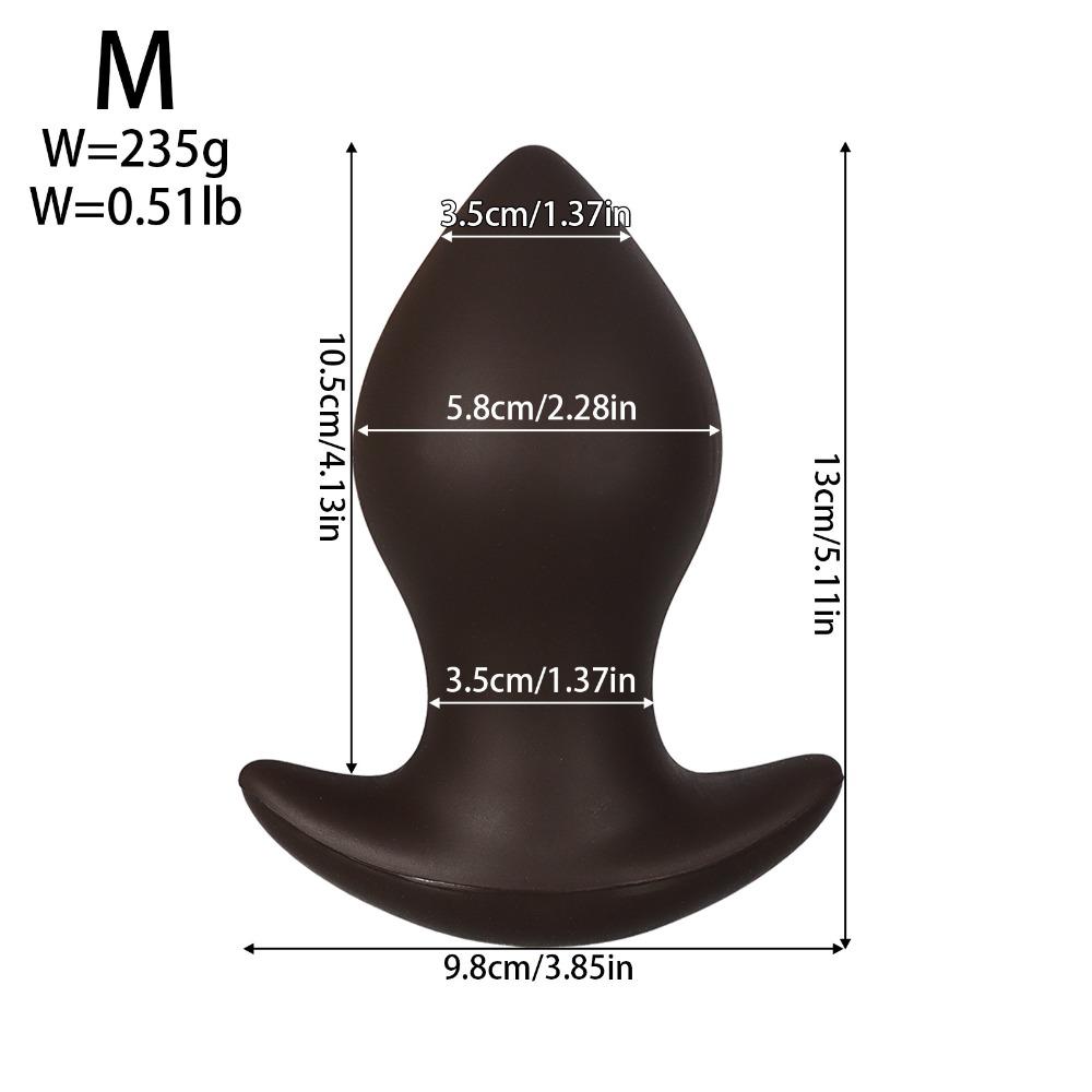 Liquid Silicone Anal Plug for Men Women - Soft Butt Plug for Anal Stretching, Body-Safe Adult Sex Toy for Solo & Couples