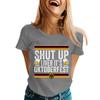 Unisex Casual Short Sleeve Pullover T Shirt with Letter Print Crew Neck Top Suitable for Oktoberfest and Everyday Wear