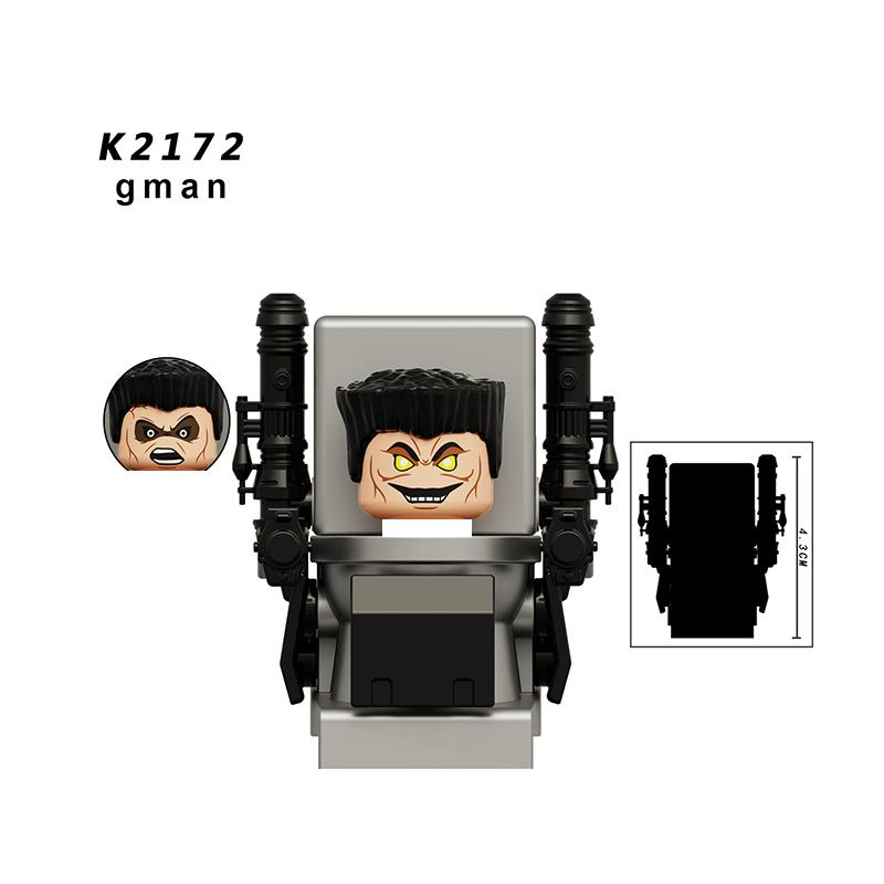 Duchess Toilet Man New Gman5.0 Blocks Female Special Forces Bricks For Toys Gifts Action Figures Building Blocks For Children