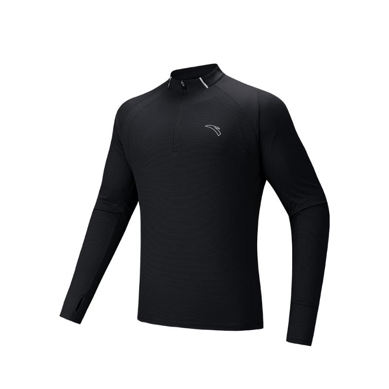 ANTA T Shirts Men s Stand Collar Moderate Straight Fit 952535402-2 3XL