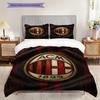 AC Milan Legacy: Passion Field Three-piece set (1 * duvet cover + 2 * pillowcase, without core) Bedding set Duvet cover and pillowcase