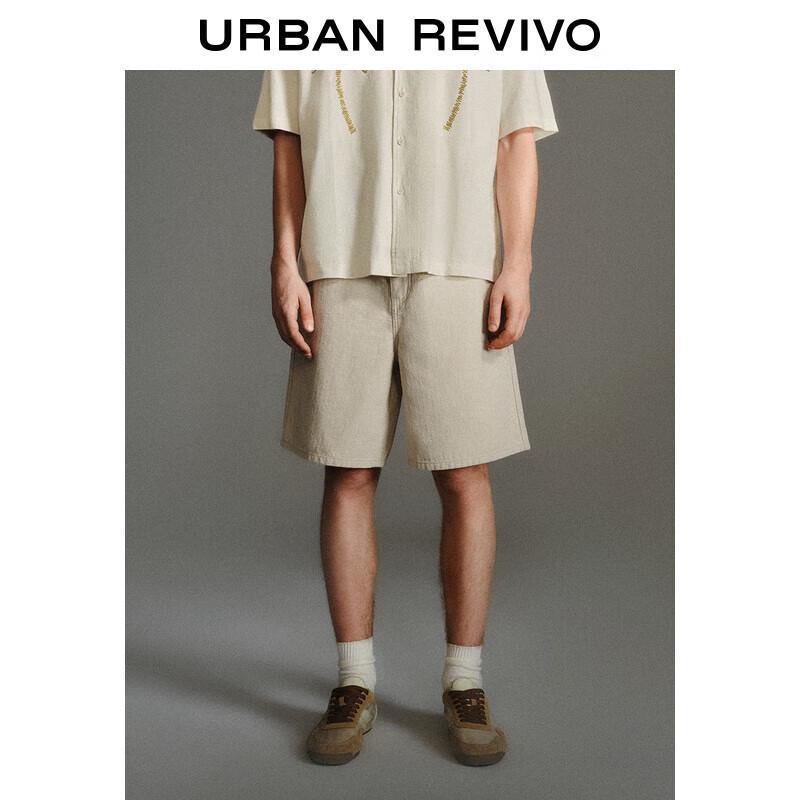 UR 2025 Men s Retro Textured Casual Shorts 30