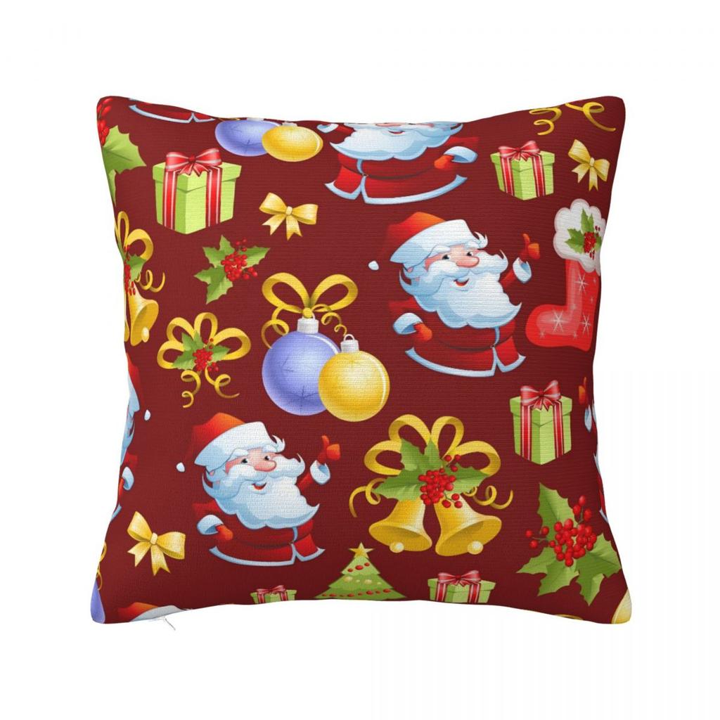 Christmas Pillow Case Cushion Cover Soft Printed Pillow Cover Novelty Pillowcases For Chair Sofa Home Decoration