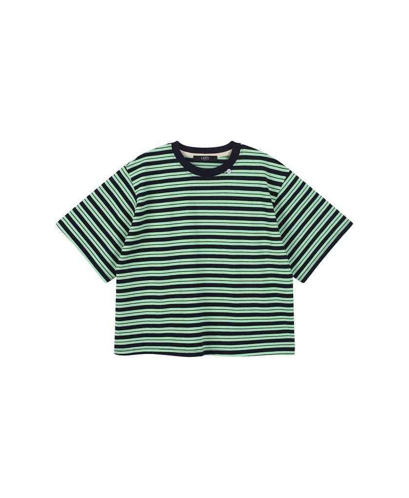 LAFELSORTOF Striped Round Neck T-Shirt