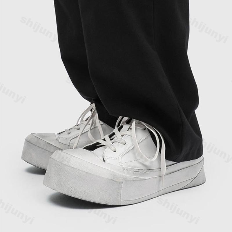 Fashion Niche Color Block Men's Thick Soled Casual Shoes 2025 Autumn Fashion Trend Comfortable Versatile Fashion Low Top Chunky sneakers