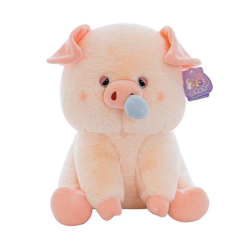 Cartoon Snot Pig Plush Toy Children's Comforting Doll Claw Machine Can Pull Snot Birthday Gift