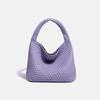 2026 Spring/Summer Women's Hand-Woven Soft Leather Bucket Bag - High-End Single Shoulder Handbag & Underarm Bag