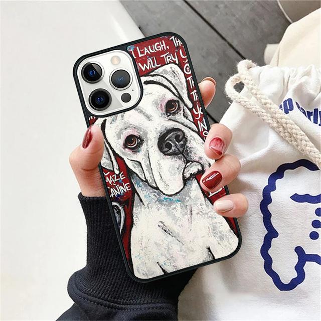 Boxer Dog Puppy Puppies Design Phone Case Cover For iPhone 17 Air 15 16 Pro Max 14 13 12 11 Pro Max Plus Coque
