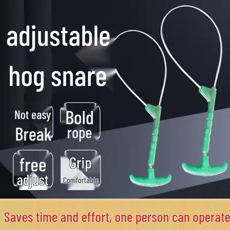 Veterinary Stainless Steel Pig Restraint Device with Switch and Muzzle Rope